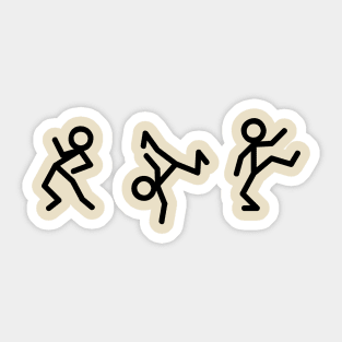 Dancing Stickmen Sticker